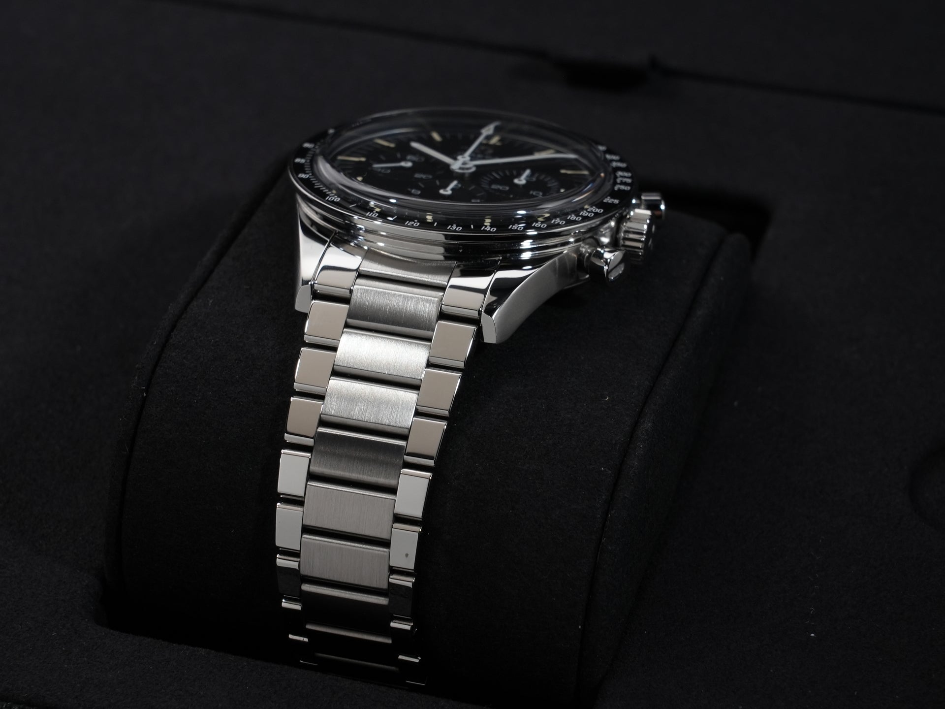 オメガ スピードマスター キャリバー321 クロノグラフ 39.7MM Ref.311.30.40.30.01.001 ステンレススチール ブラック文字盤 美中古 ykzzzwm7
