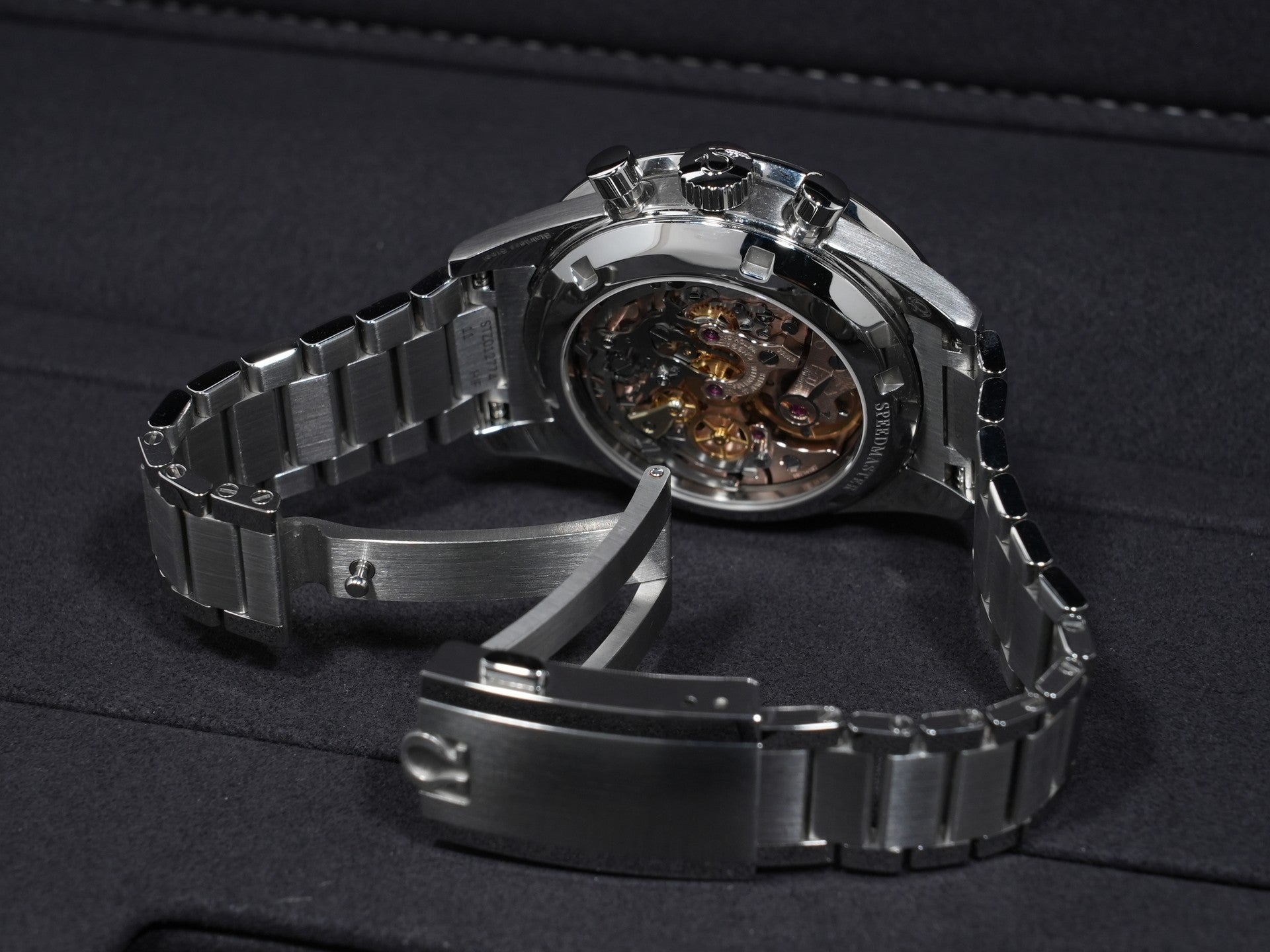 オメガ スピードマスター キャリバー321 クロノグラフ 39.7MM Ref.311.30.40.30.01.001 ステンレススチール ブラック文字盤 美中古 ykzzzwm7