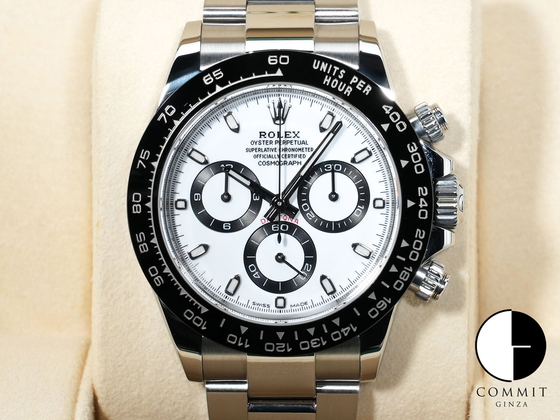 ロレックス デイトナ Ref.116500LN ステンレススチール ホワイト文字盤 中古 qbck62ri