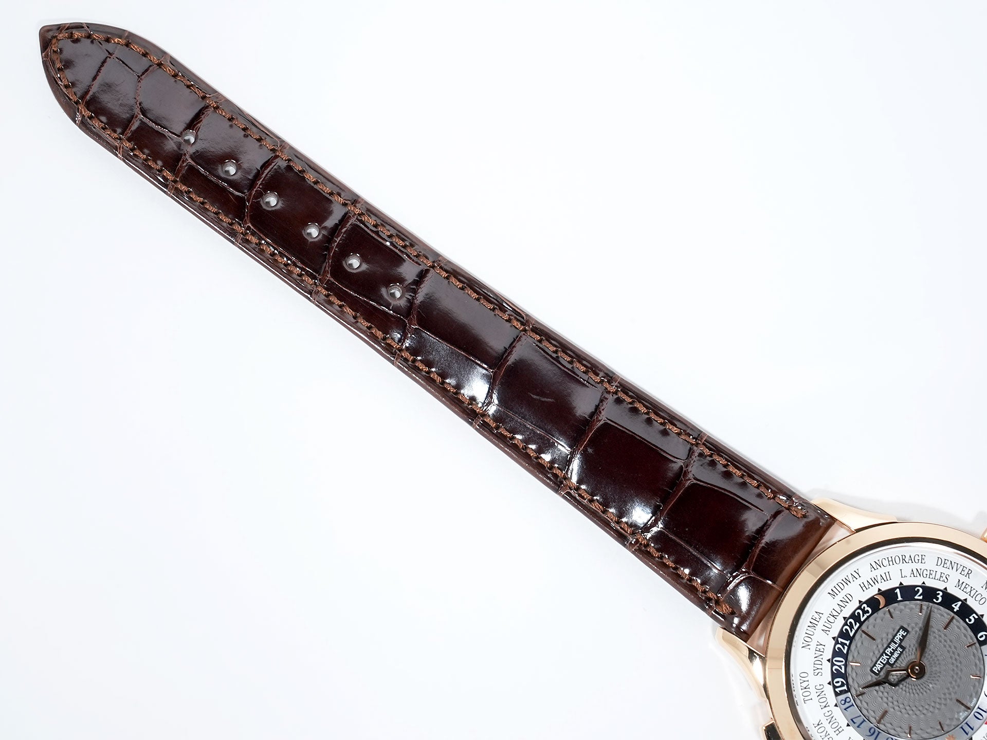 パテックフィリップ コンプリケーション ワールドタイム Ref.5230R-001 ローズゴールド シルバー文字盤 中古 pzvf5gnv