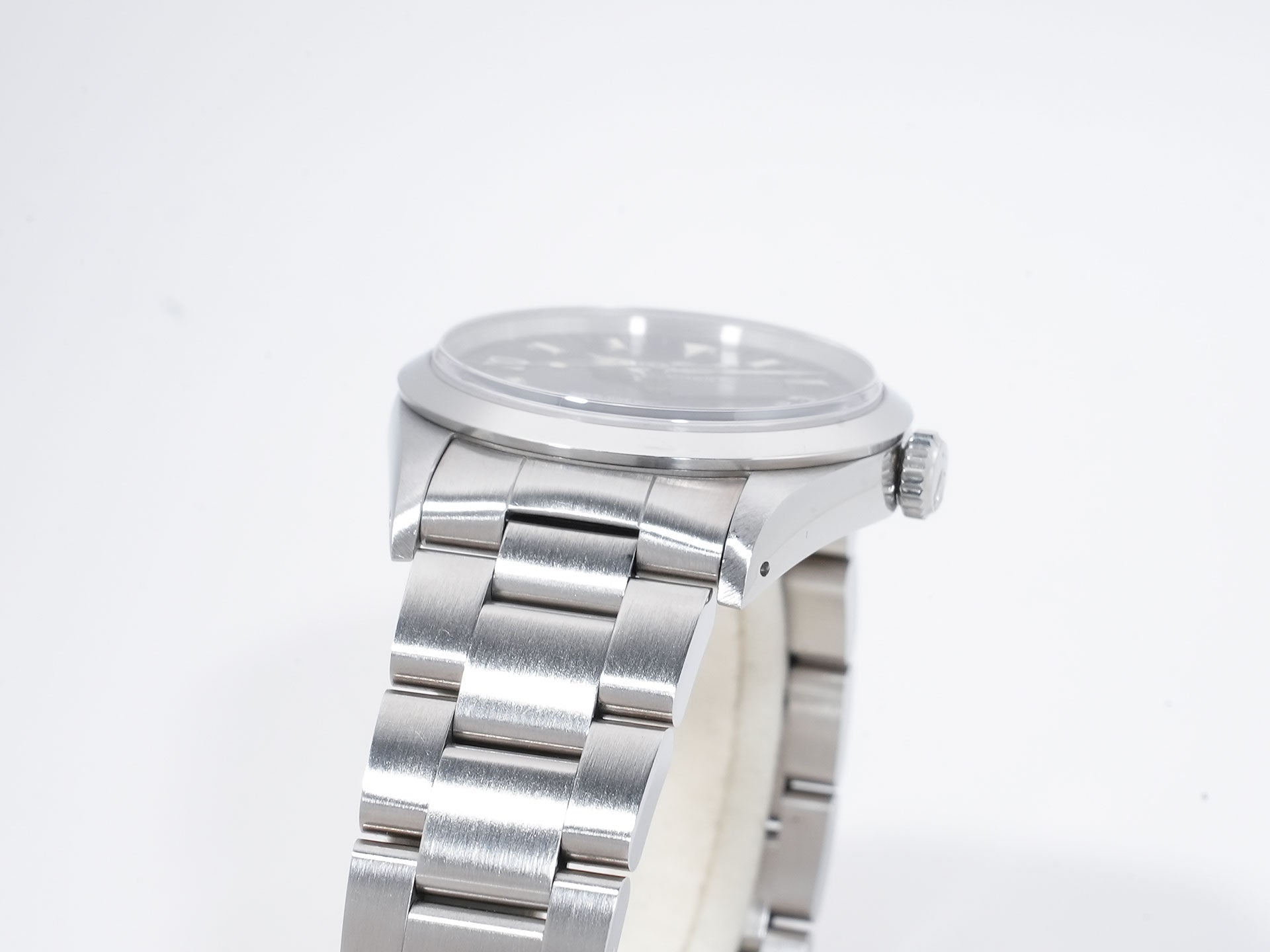 Rolex Explorer I Ref. 14270 Stainless Steel Black Dial Oyster Bracelet Excellent Used Condition nt84how7