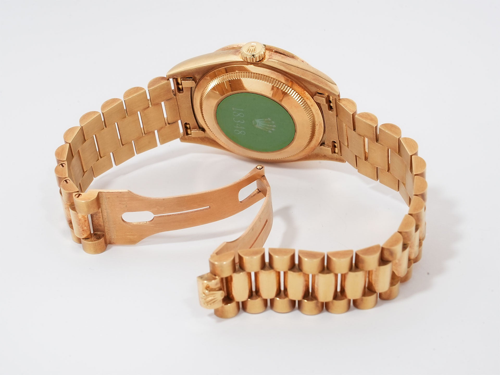 Rolex Day-Date Ref. 18348A Yellow Gold Champagne Dial Pre-owned fwyumnpk