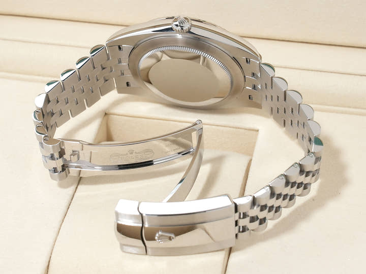 Rolex Datejust 41 Ref.126334 Stainless Steel/White Gold Azzurro Blue Dial Jubilee Bracelet Used eb8w69xc