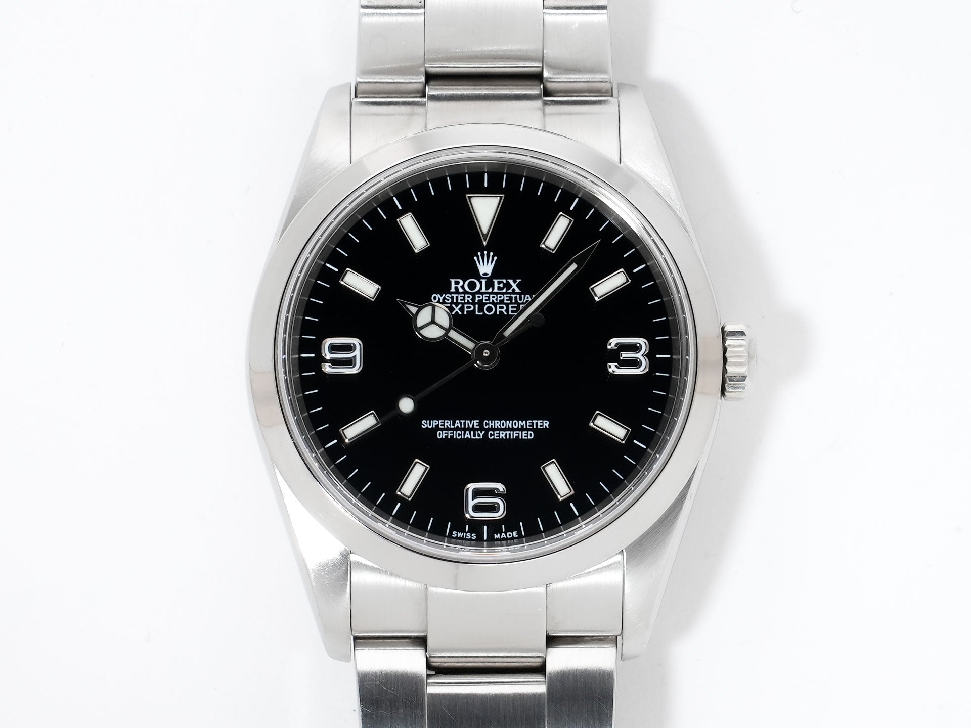 Rolex Explorer I Ref.114270 Stainless Steel Black Dial Oyster Bracelet Used g8c4ya32