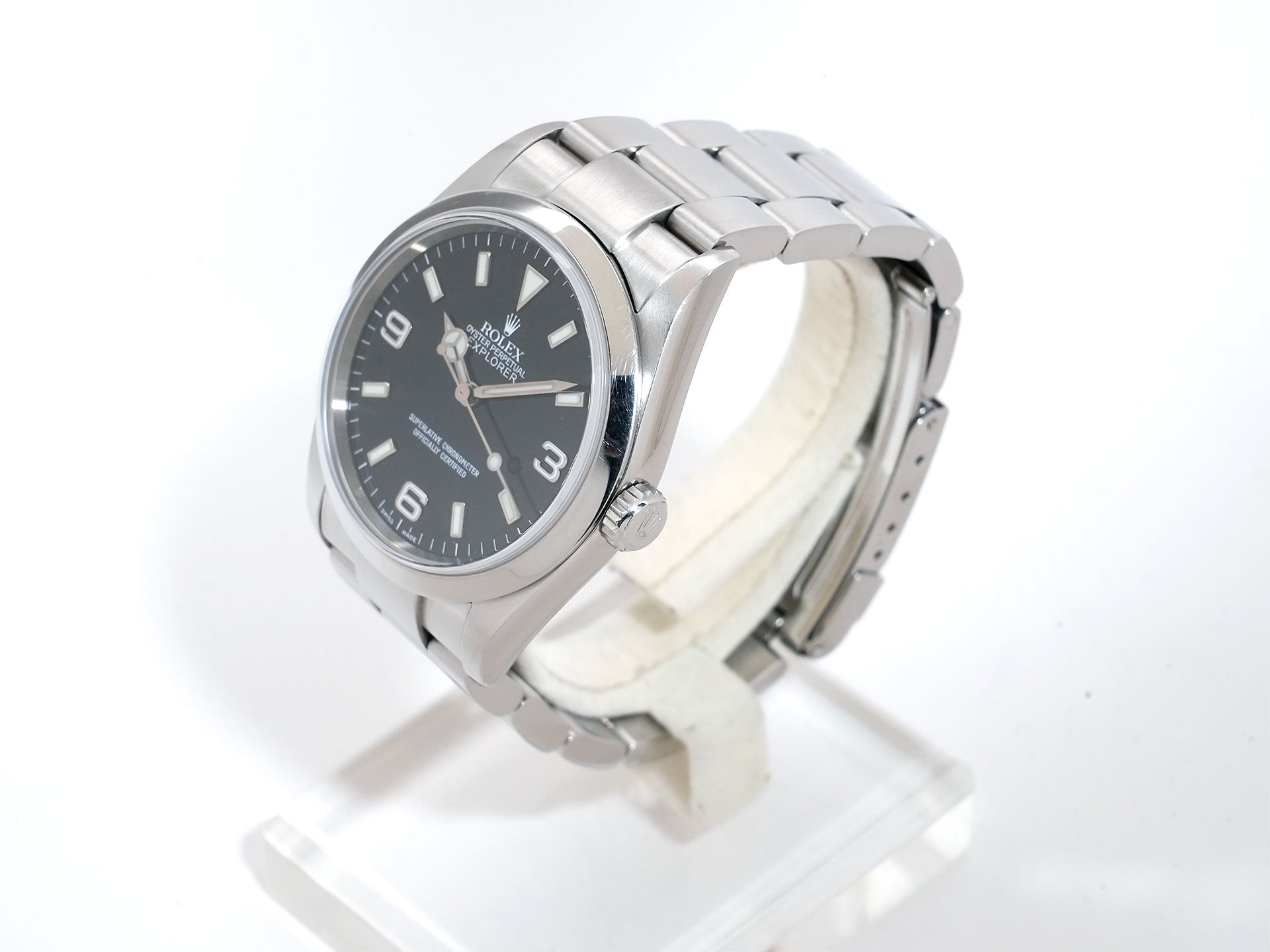 Rolex Explorer I Ref.114270 Stainless Steel Black Dial Oyster Bracelet Used g8c4ya32