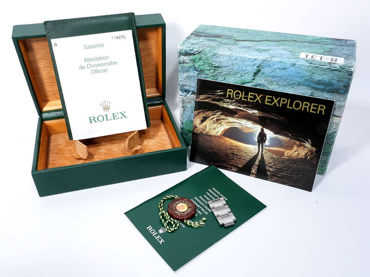 Rolex Explorer I Ref.114270 Stainless Steel Black Dial Oyster Bracelet Used g8c4ya32