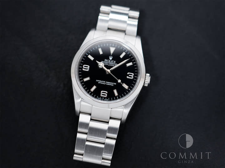 Rolex Explorer I Ref.114270 Stainless Steel Black Dial Oyster Bracelet Used g8c4ya32
