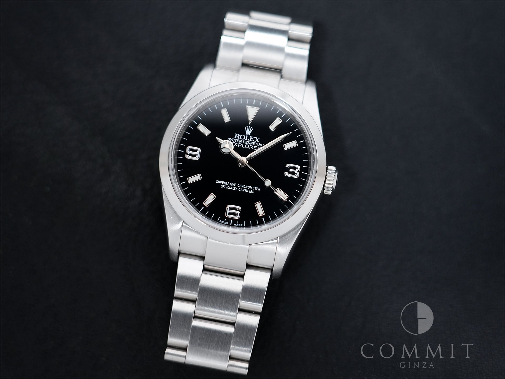 Rolex Explorer I Ref.114270 Stainless Steel Black Dial Oyster Bracelet Used g8c4ya32