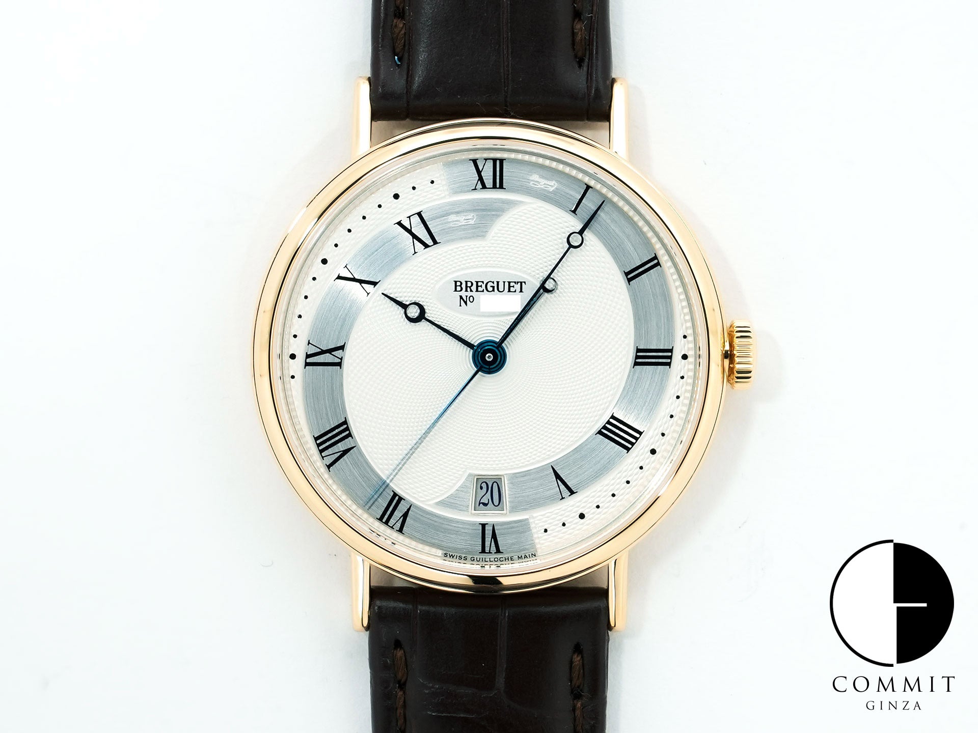 Breguet Classique Silicion Ref. 5197BA/15/986 Yellow Gold Silver Dial Excellent Condition jtc597ts