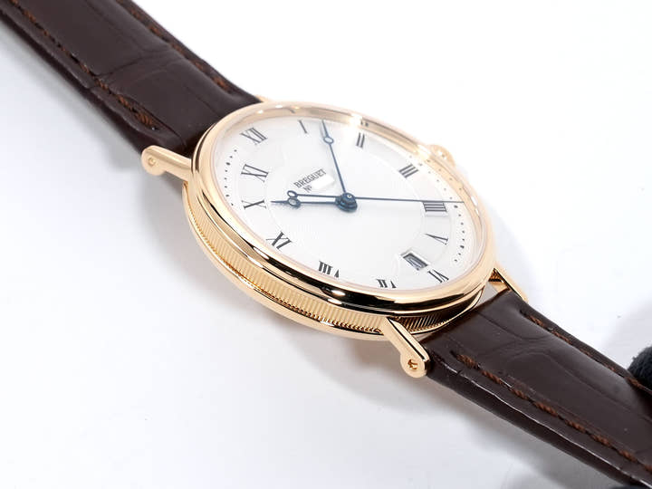 Breguet Classique Silicion Ref. 5197BA/15/986 Yellow Gold Silver Dial Excellent Condition jtc597ts