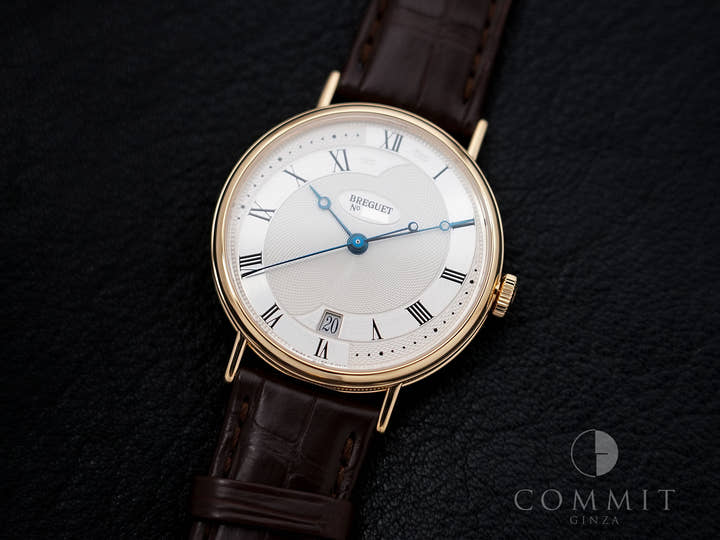 Breguet Classique Silicion Ref. 5197BA/15/986 Yellow Gold Silver Dial Excellent Condition jtc597ts