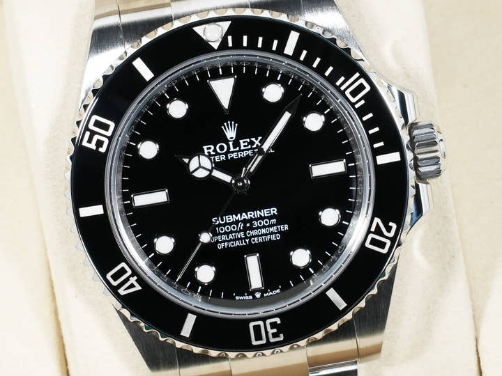 ロレックス サブマリーナー ノンデイト Ref.124060 ステンレススチール ブラック文字盤 美品 ixy5xs9h
