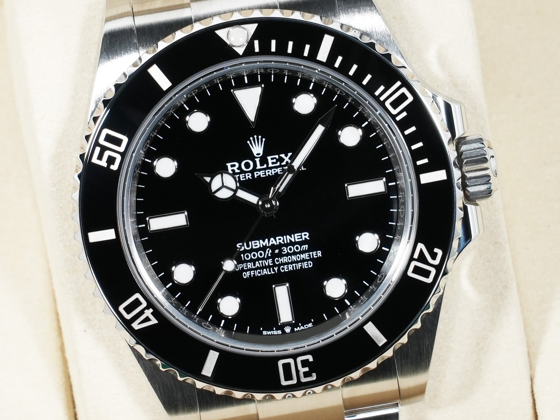 ロレックス サブマリーナー ノンデイト Ref.124060 ステンレススチール ブラック文字盤 美品 ixy5xs9h