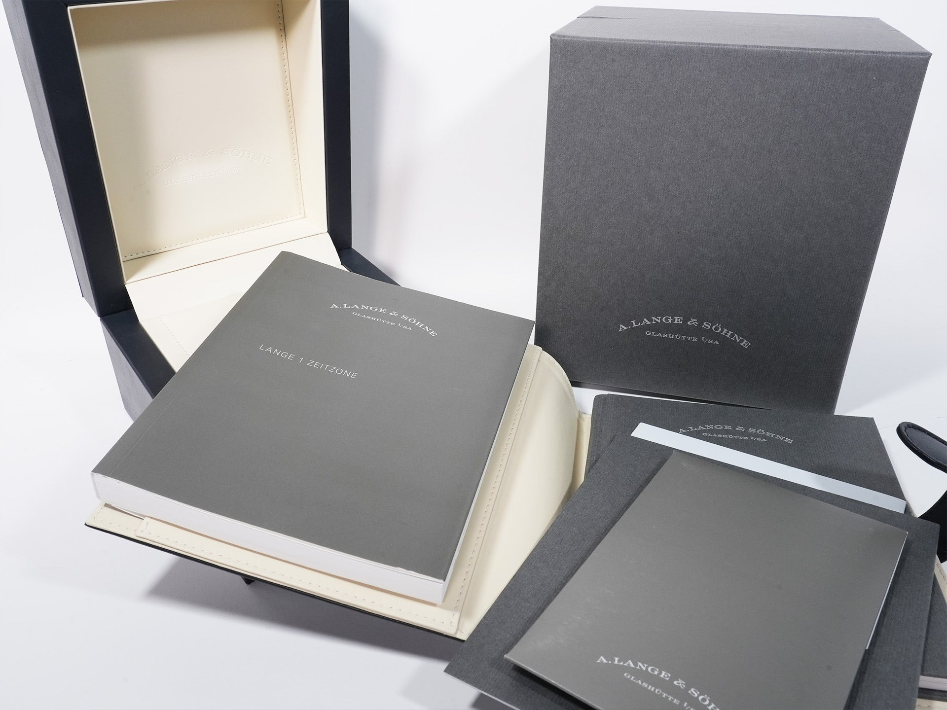 A.ランゲ＆ゾーネ ランゲ1 タイムゾーン Ref.136.029 ホワイトゴールド ブラック文字盤 美中古 osdb5vg7