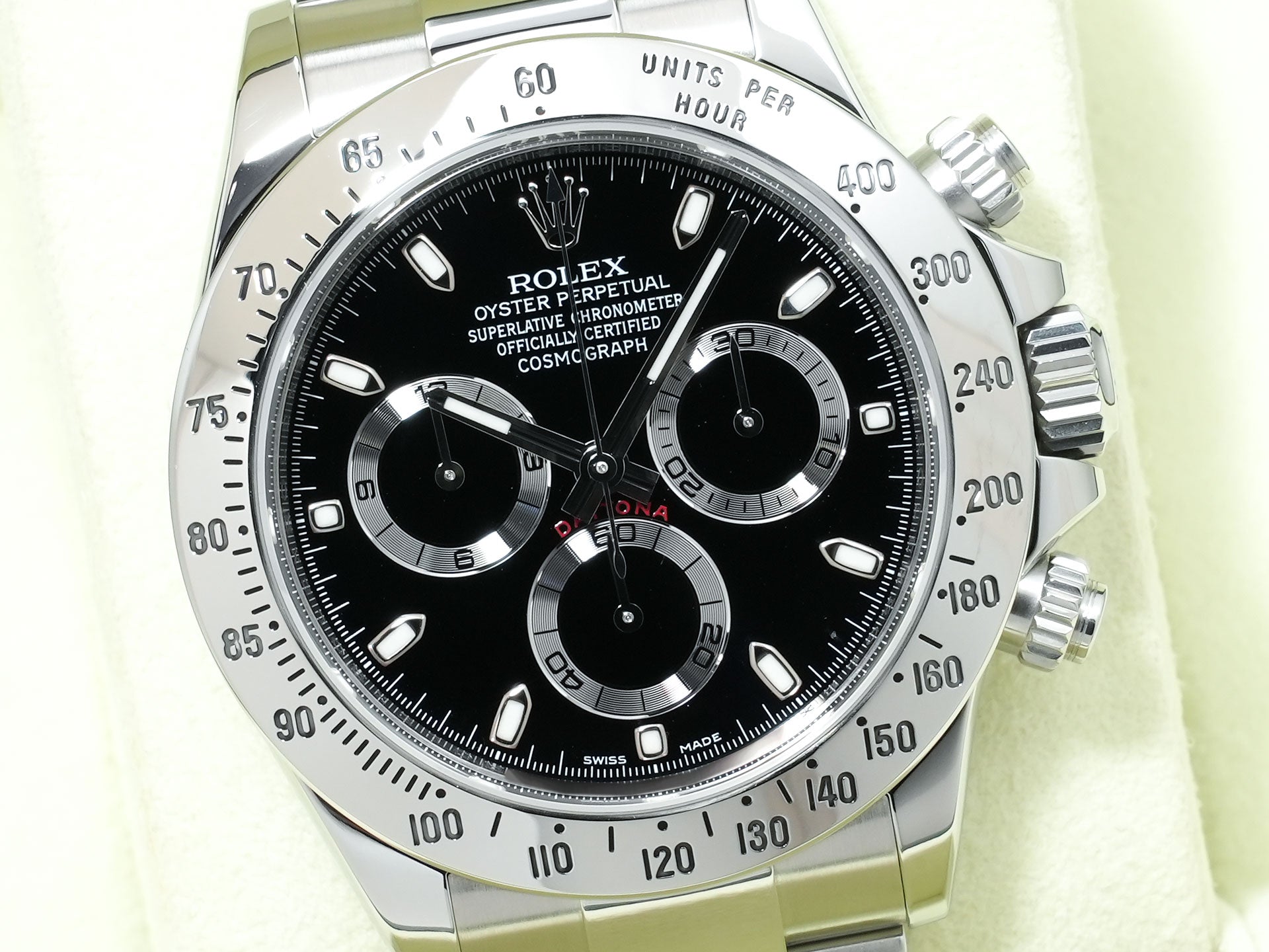 ロレックス デイトナ Ref.116520 ステンレススチール ブラック文字盤 美中古 t6junhez