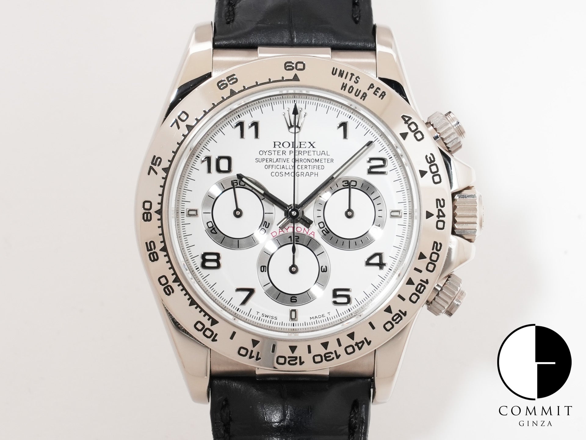 Rolex Daytona El Primero Ref. 16519 White Gold White Arabic Dial Used 7u2vb3zp