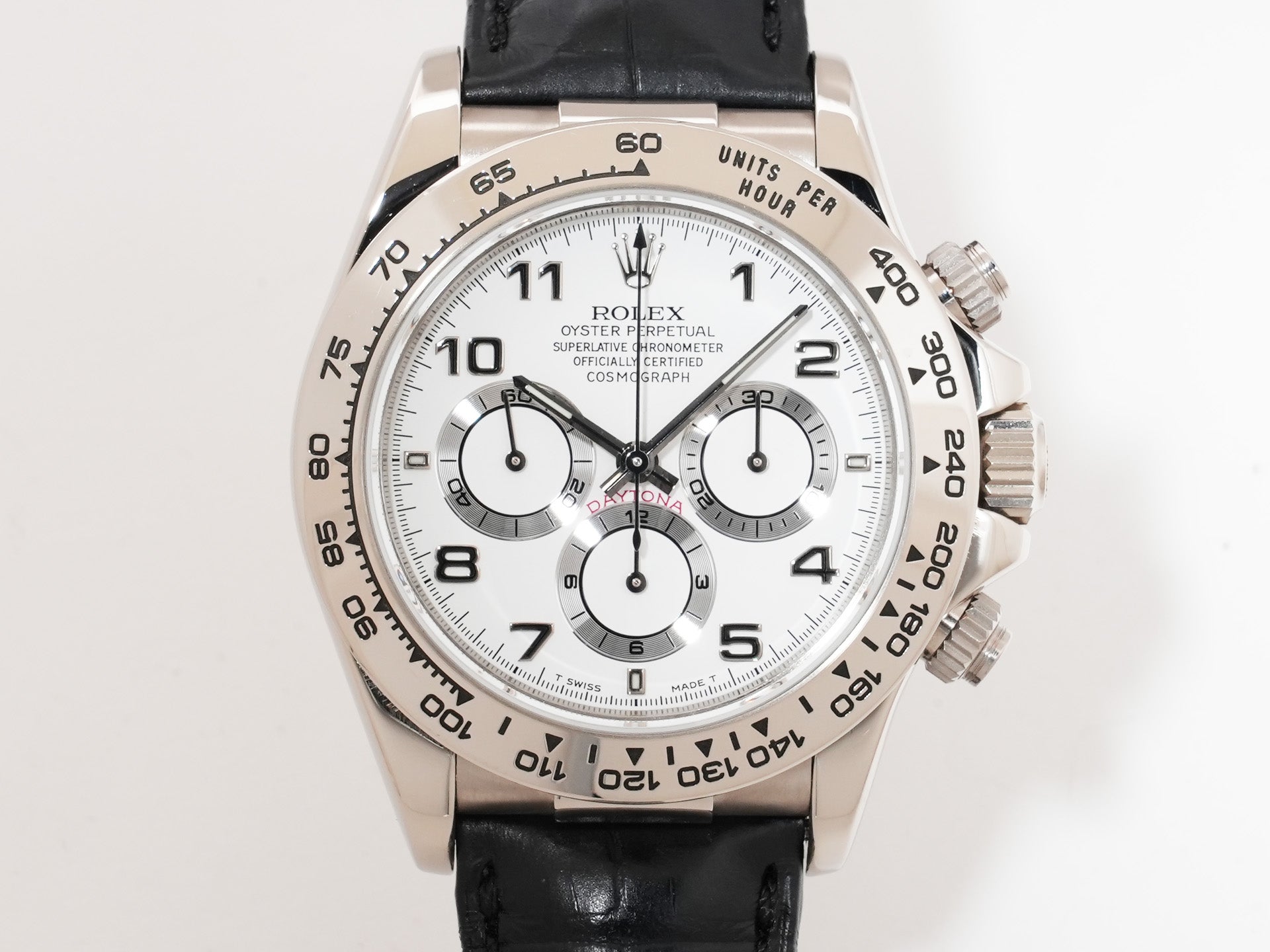 Rolex Daytona El Primero Ref. 16519 White Gold White Arabic Dial Used 7u2vb3zp