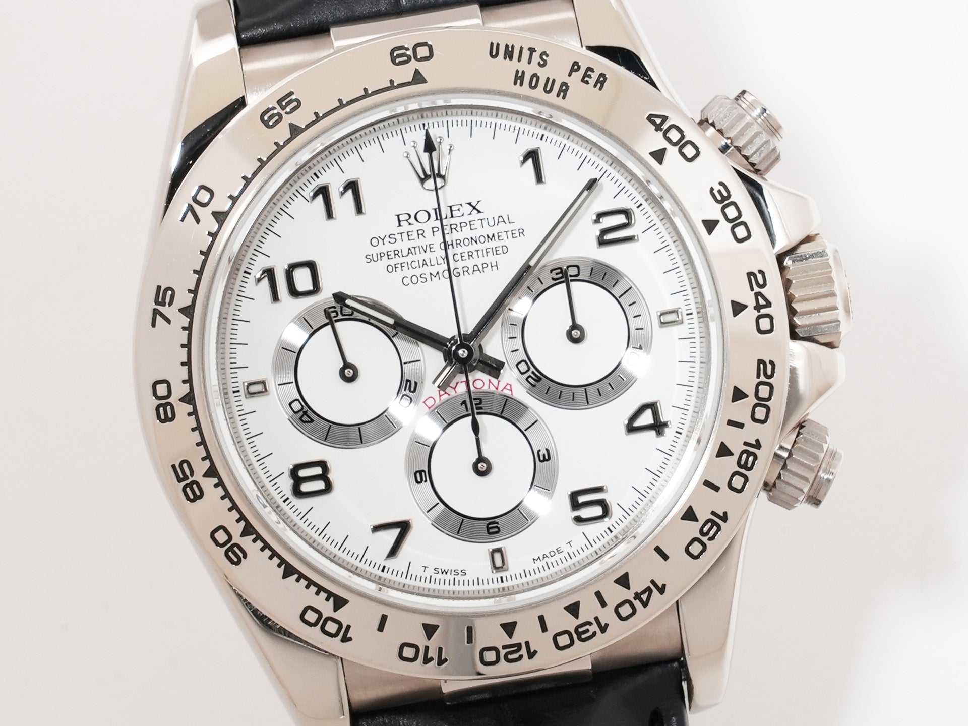 Rolex Daytona El Primero Ref. 16519 White Gold White Arabic Dial Used 7u2vb3zp
