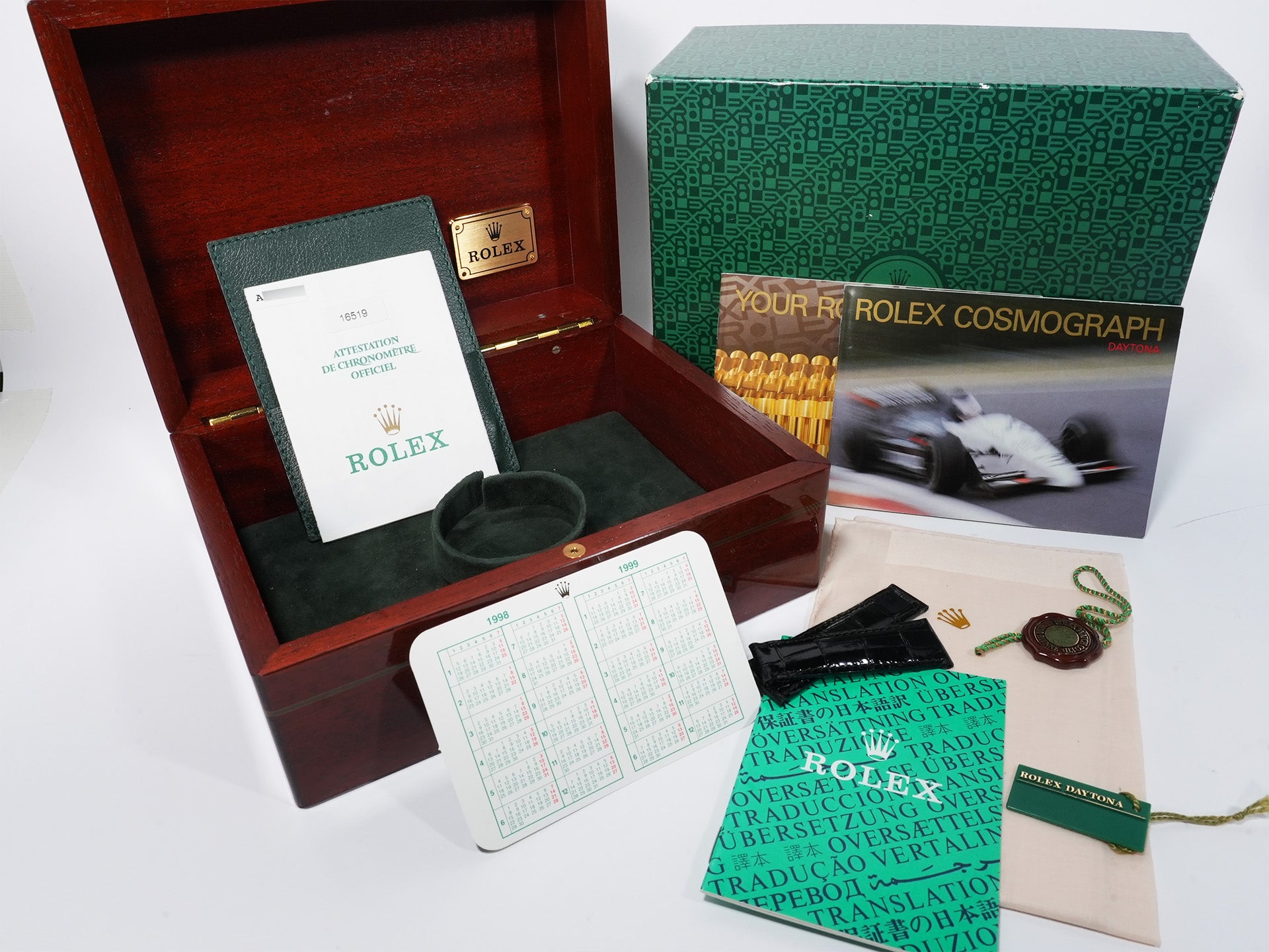 Rolex Daytona El Primero Ref. 16519 White Gold White Arabic Dial Used 7u2vb3zp