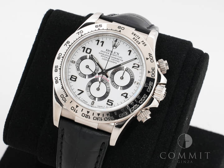 Rolex Daytona El Primero Ref. 16519 White Gold White Arabic Dial Used 7u2vb3zp
