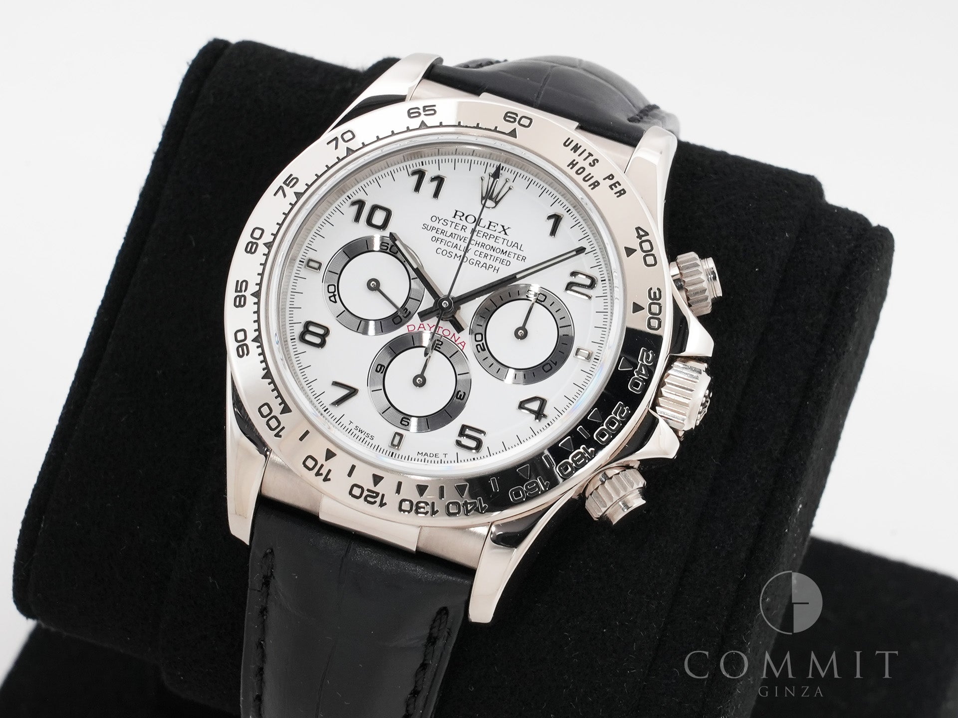Rolex Daytona El Primero Ref. 16519 White Gold White Arabic Dial Used 7u2vb3zp