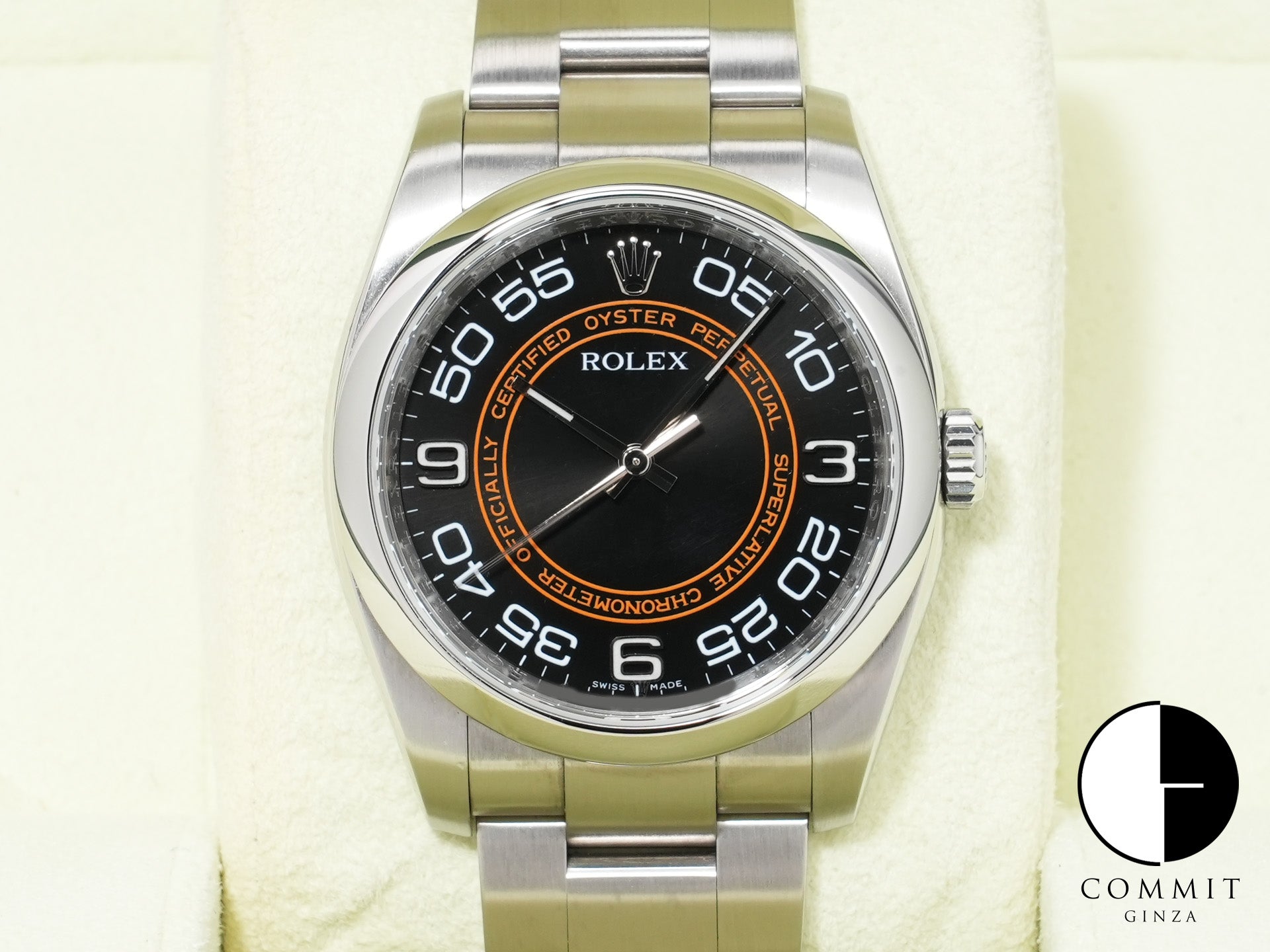 Rolex Oyster Perpetual 36 Ref. 116000 Stainless Steel Black Concentric Dial Used ycrm5u9v