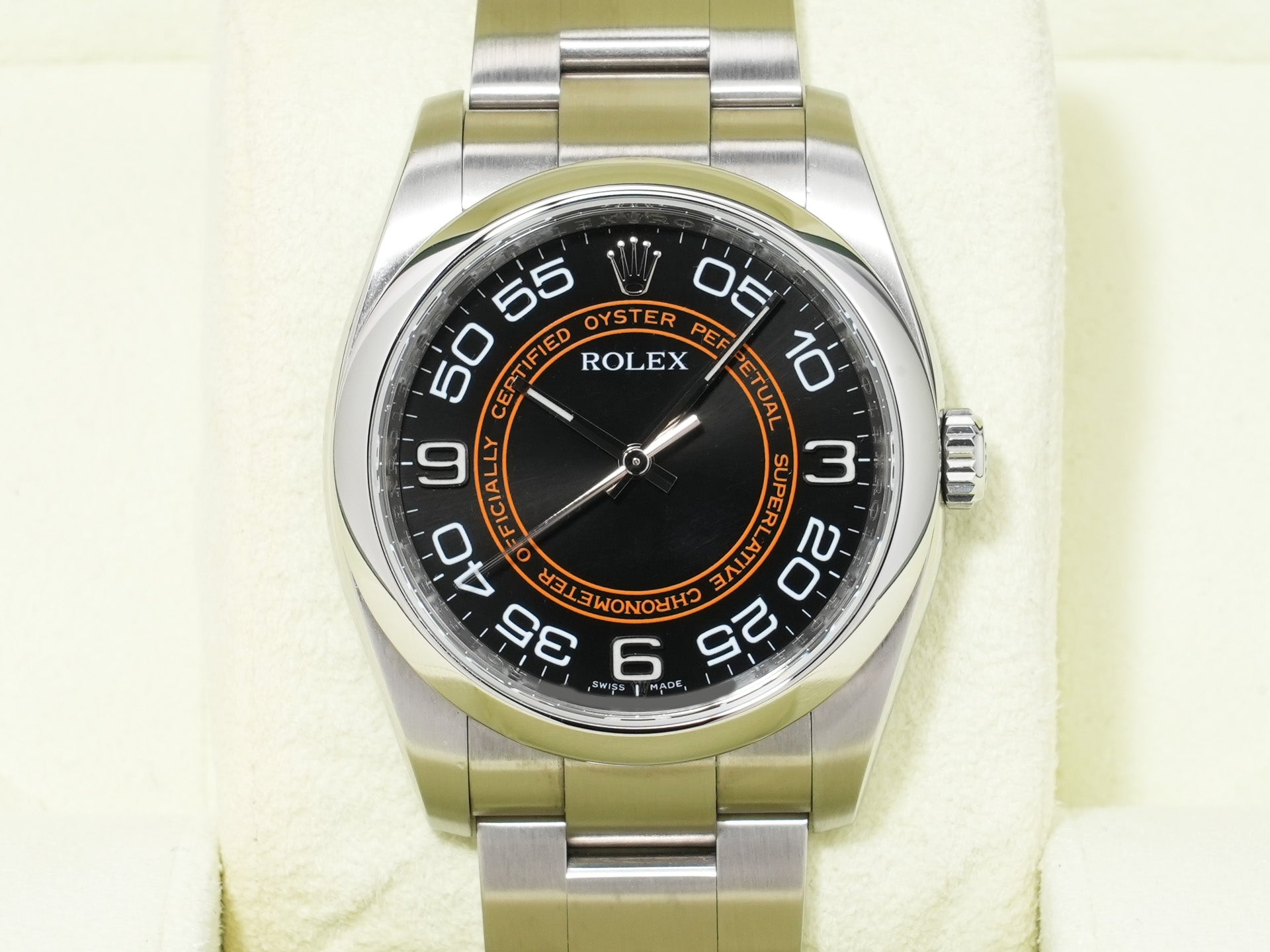 Rolex Oyster Perpetual 36 Ref. 116000 Stainless Steel Black Concentric Dial Used ycrm5u9v