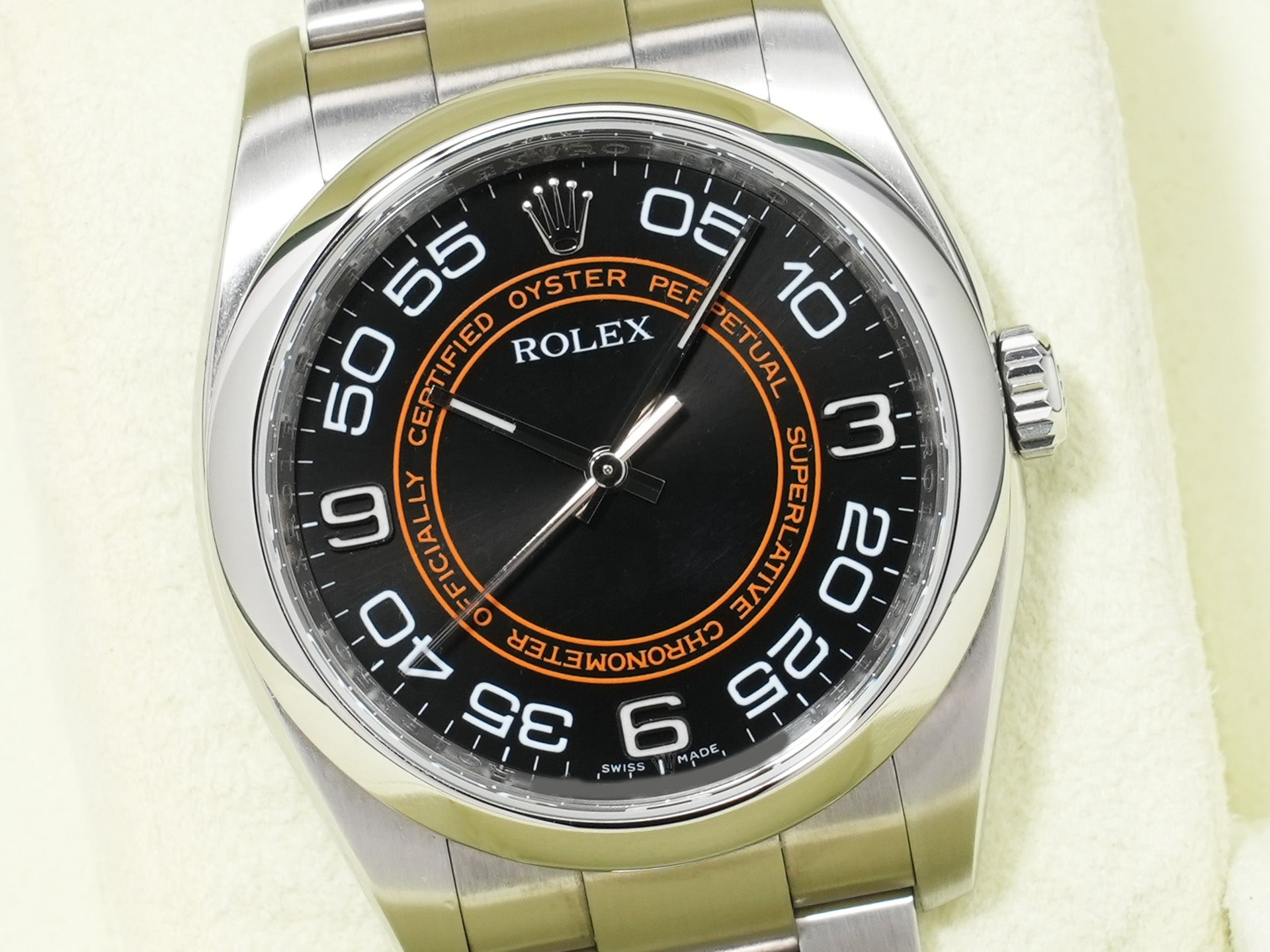 Rolex Oyster Perpetual 36 Ref. 116000 Stainless Steel Black Concentric Dial Used ycrm5u9v