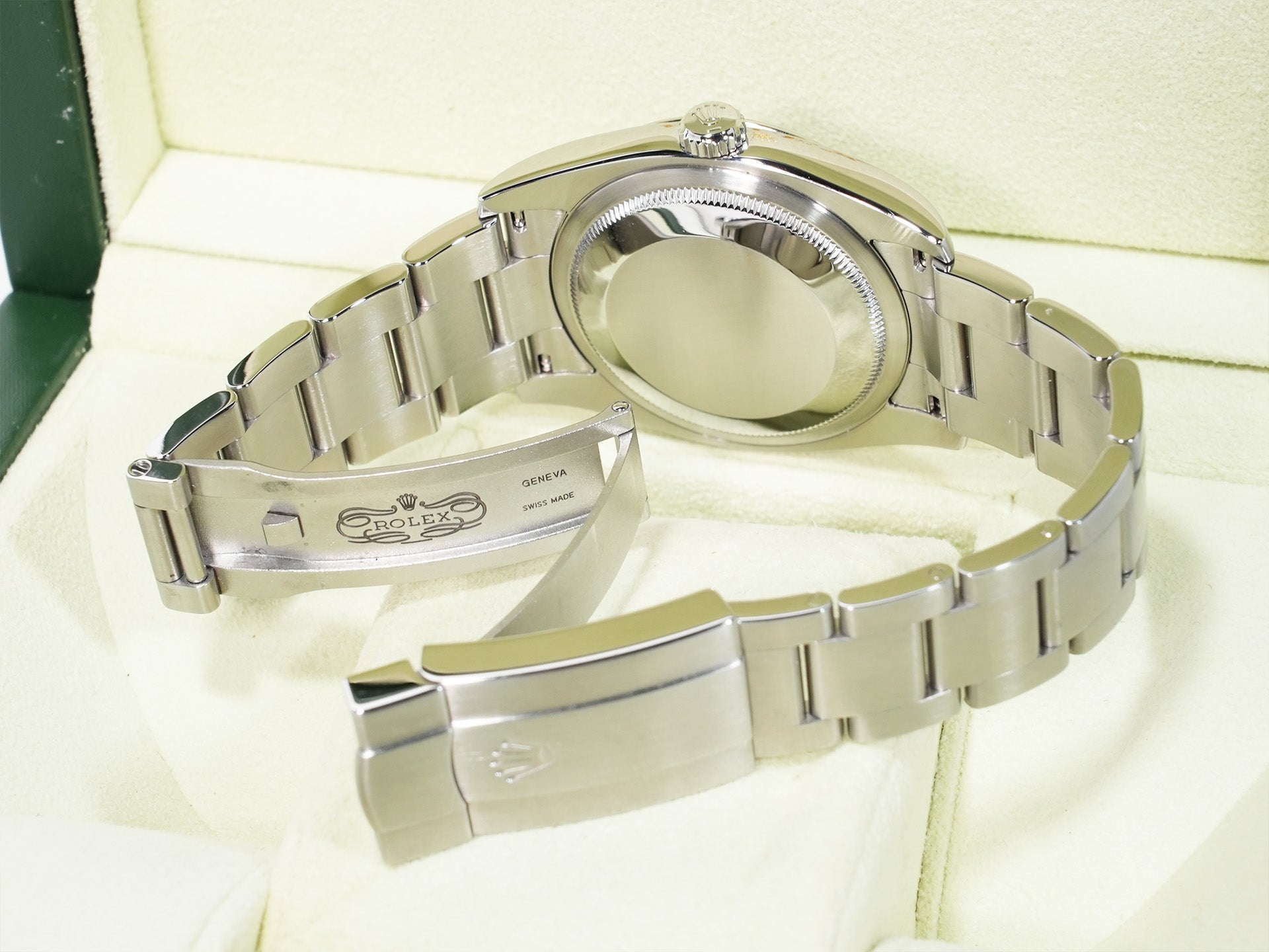 Rolex Oyster Perpetual 36 Ref. 116000 Stainless Steel Black Concentric Dial Used ycrm5u9v