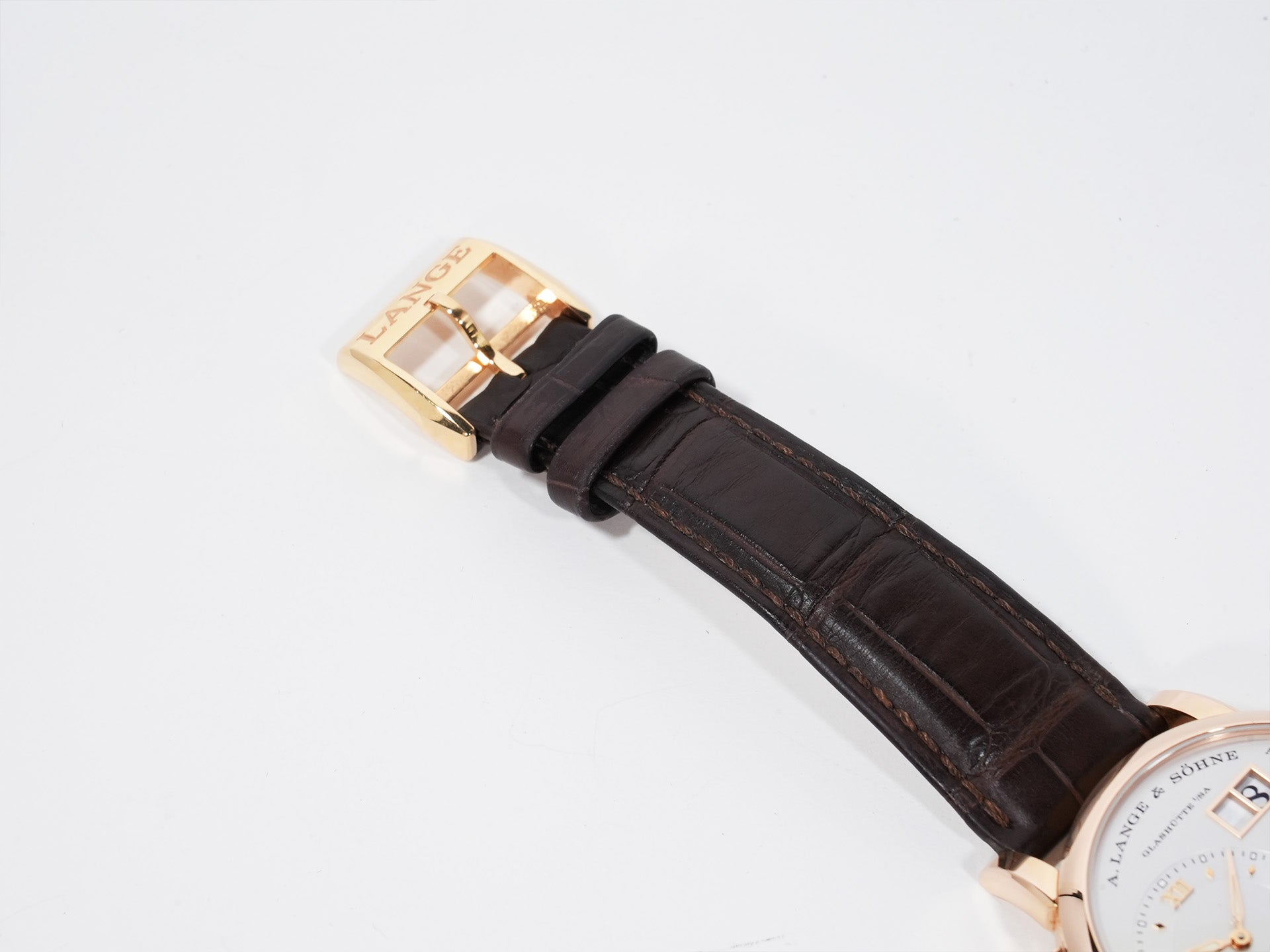 A. Lange & Söhne Lange 1 Moon Phase Ref. 192.032 Pink Gold Silver Dial Used fpi5bbgw