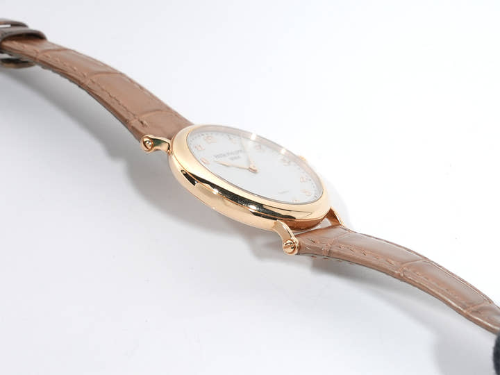 パテックフィリップ カラトラバ TIFFANY&CO. Ref.7200R-001 ローズゴールド シルバー・グレイン文字盤 中古 jef325ep