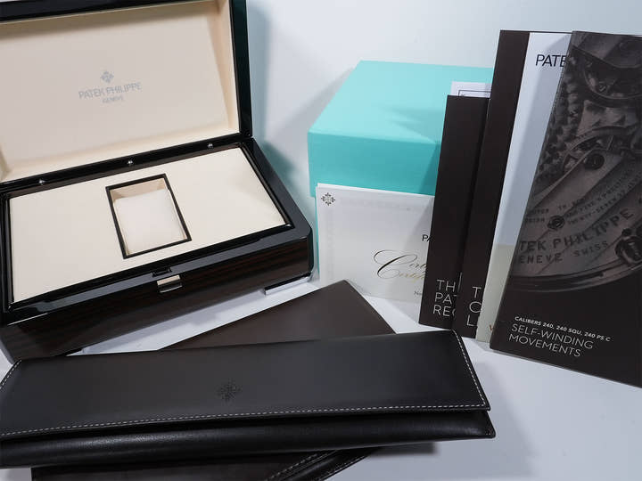 パテックフィリップ カラトラバ TIFFANY&CO. Ref.7200R-001 ローズゴールド シルバー・グレイン文字盤 中古 jef325ep