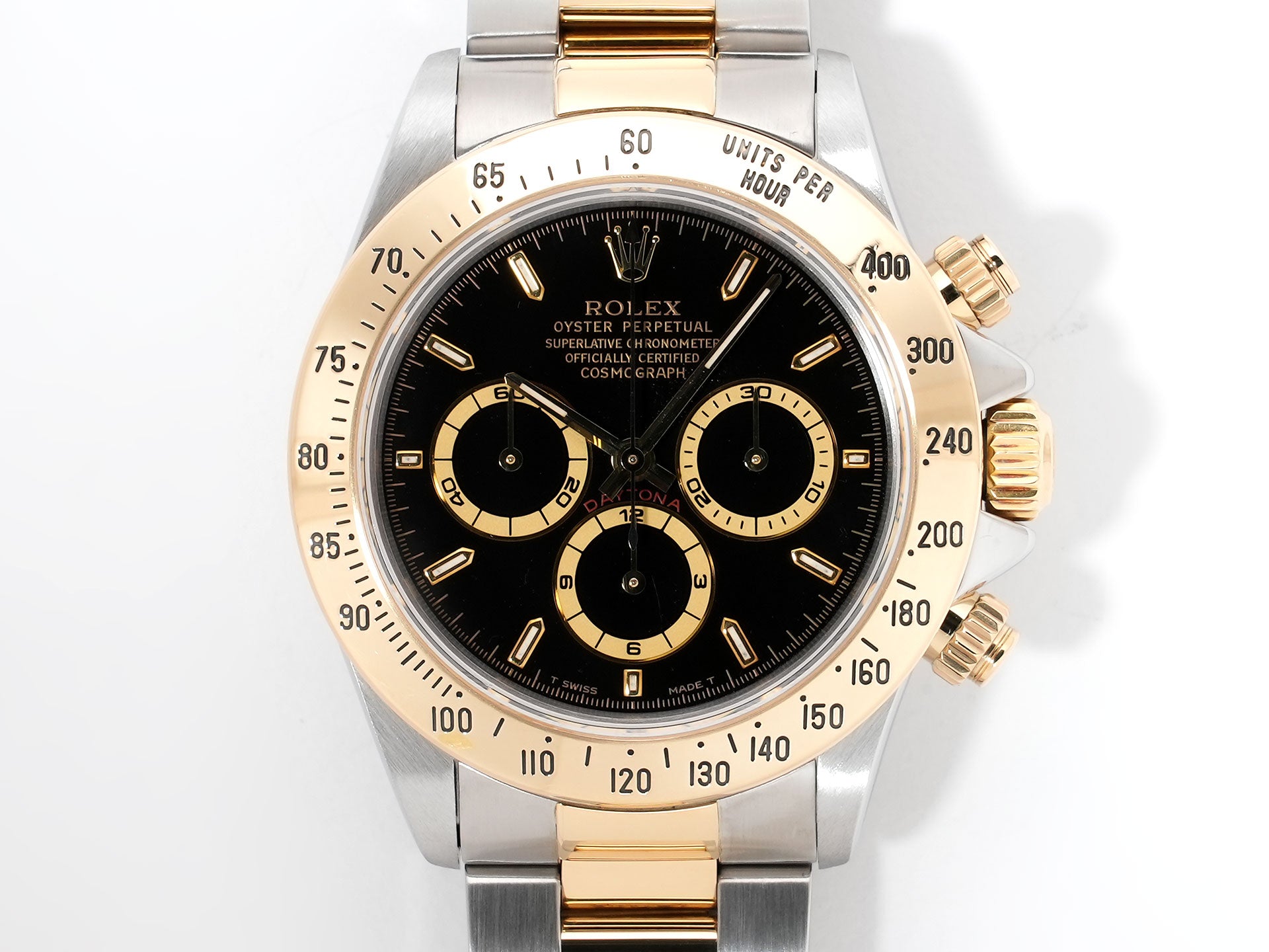 ロレックス デイトナ エルプリメロ Ref.16523 ステンレススチール/イエローゴールド ブラック文字盤 美中古 s2sypemx