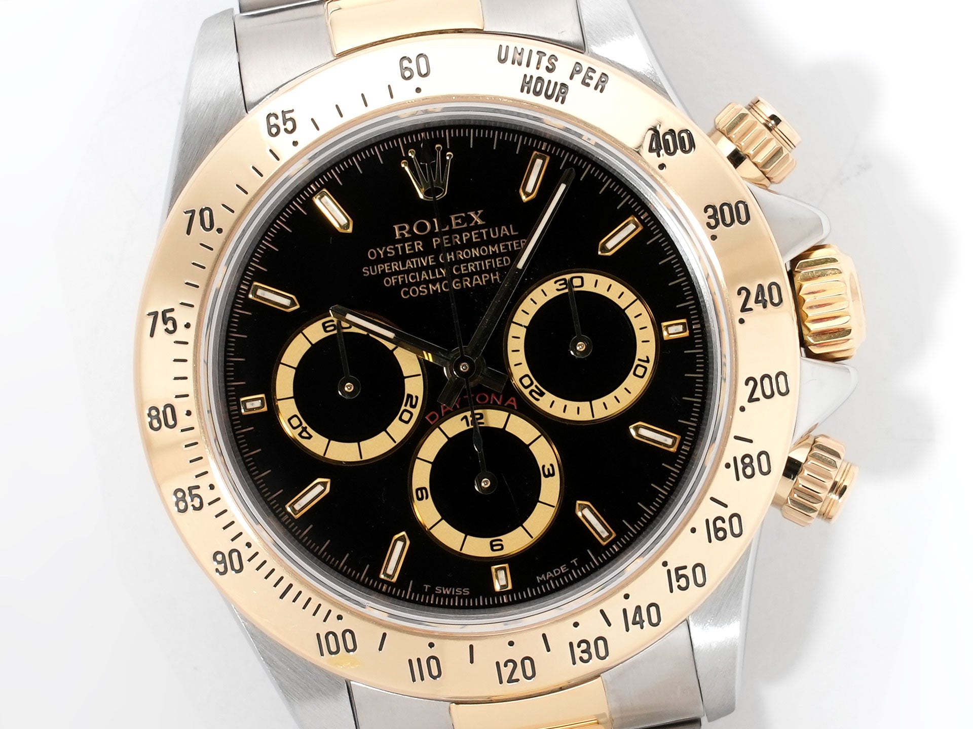 ロレックス デイトナ エルプリメロ Ref.16523 ステンレススチール/イエローゴールド ブラック文字盤 美中古 s2sypemx