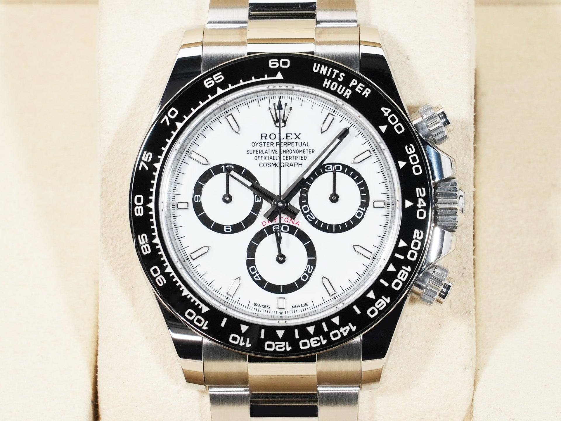 ロレックス デイトナ Ref.126500LN ステンレススチール ホワイト文字盤 美品 aystv2hr