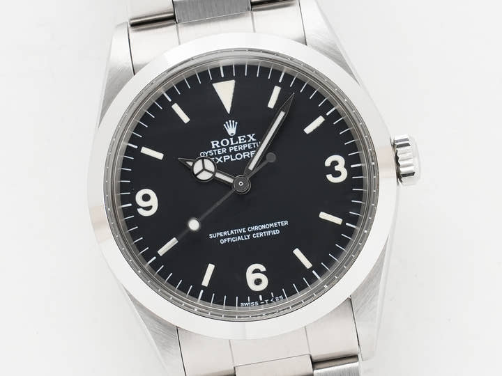 ロレックス エクスプローラーI Ref.1016 ステンレススチール ブラック文字盤 中古 miuzs4kp