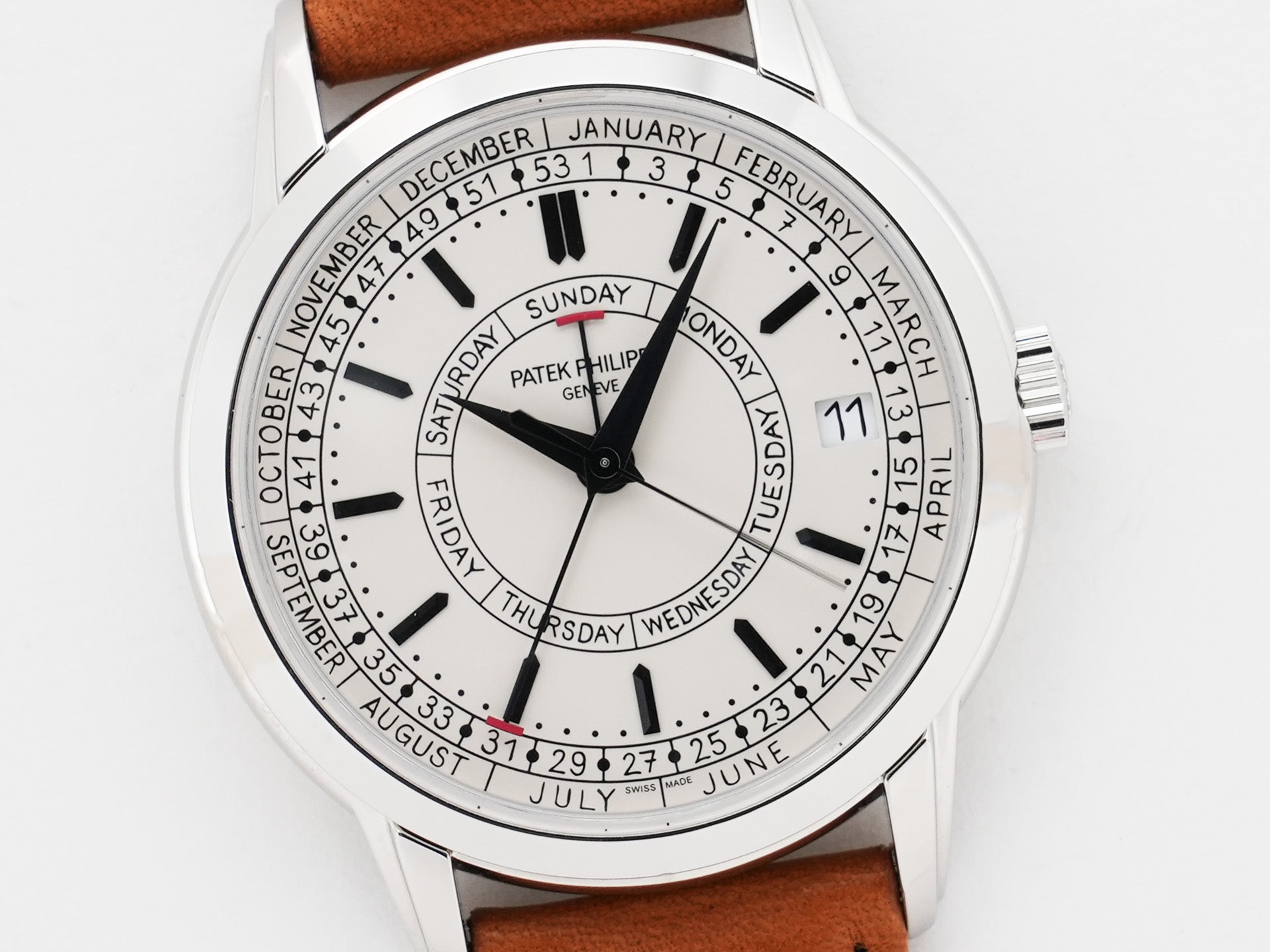 パテックフィリップ カラトラバ ウィークリーカレンダー Ref.5212A-001 ステンレススチール シルバー文字盤 未使用 kukj7yep