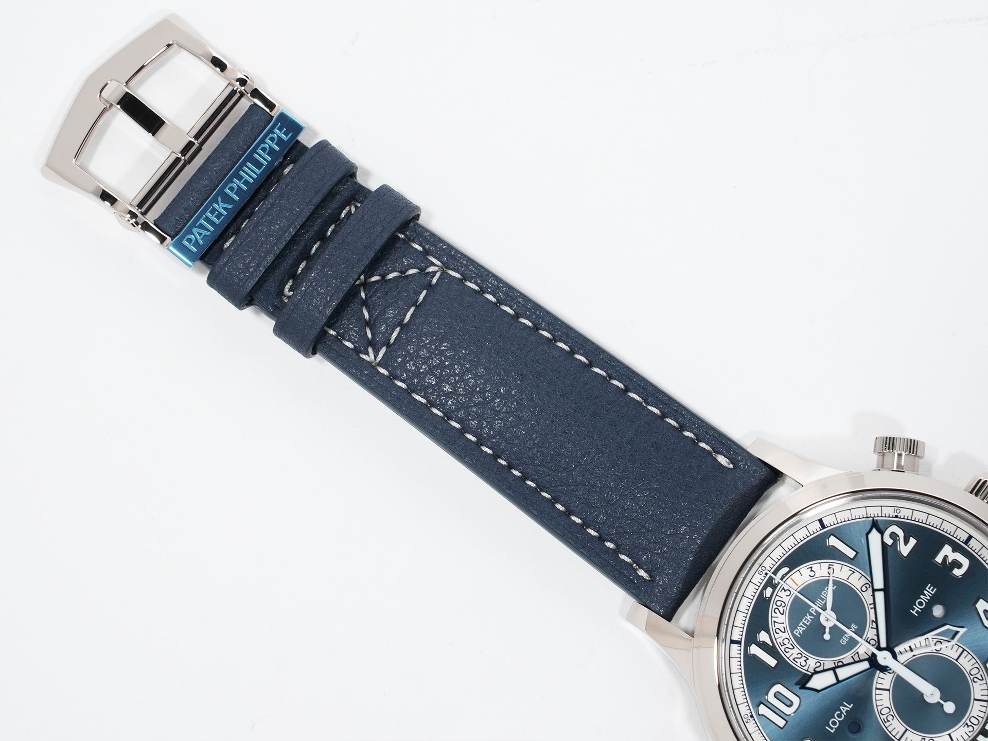 パテックフィリップ カラトラバ パイロット トラベルタイム クロノグラフ Ref.5924G-001 ホワイトゴールド サンバースト仕上げのブルーグレーダイヤル文字盤 未使用 mamvzjx5