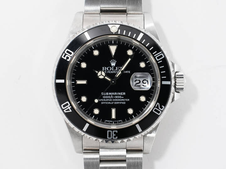 Rolex Submariner Date Ref.16610 Stainless Steel Black Dial Used dvk36nka