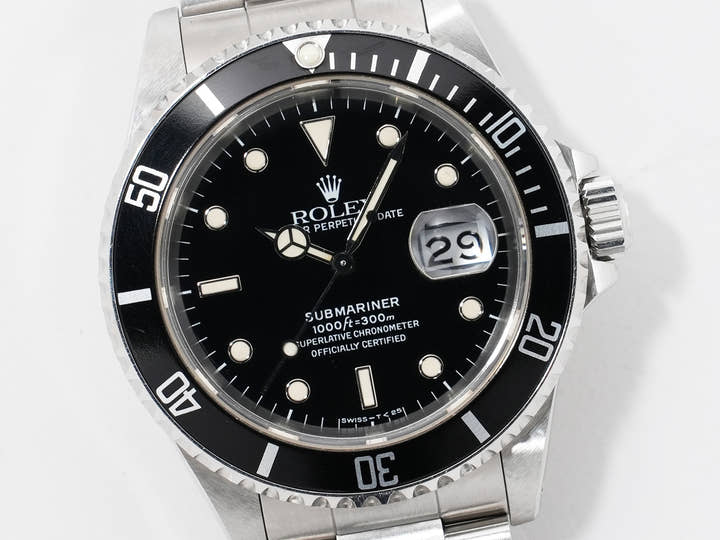 Rolex Submariner Date Ref.16610 Stainless Steel Black Dial Used dvk36nka