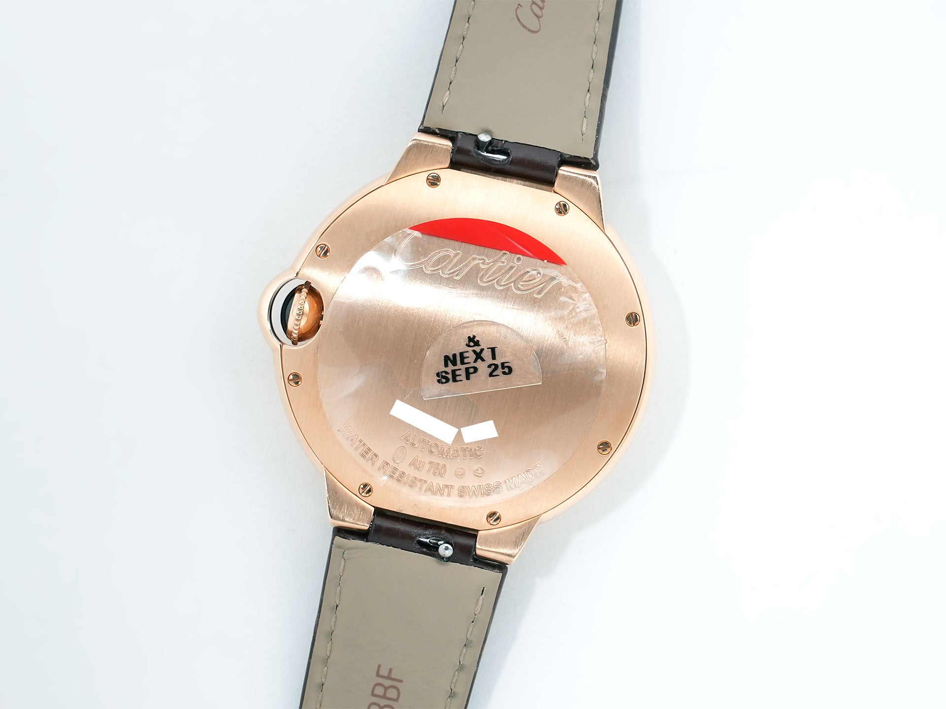 カルティエ バロンブルー ドゥ カルティエ Ref.WGBB0035 ローズゴールド シルバー文字盤 未使用 ym8hiwv2