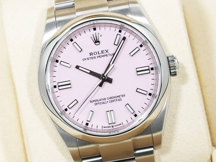 ロレックス オイスターパーペチュアル36 Ref.126000 ステンレススチール キャンディピンク文字盤 中古 dusux5ic