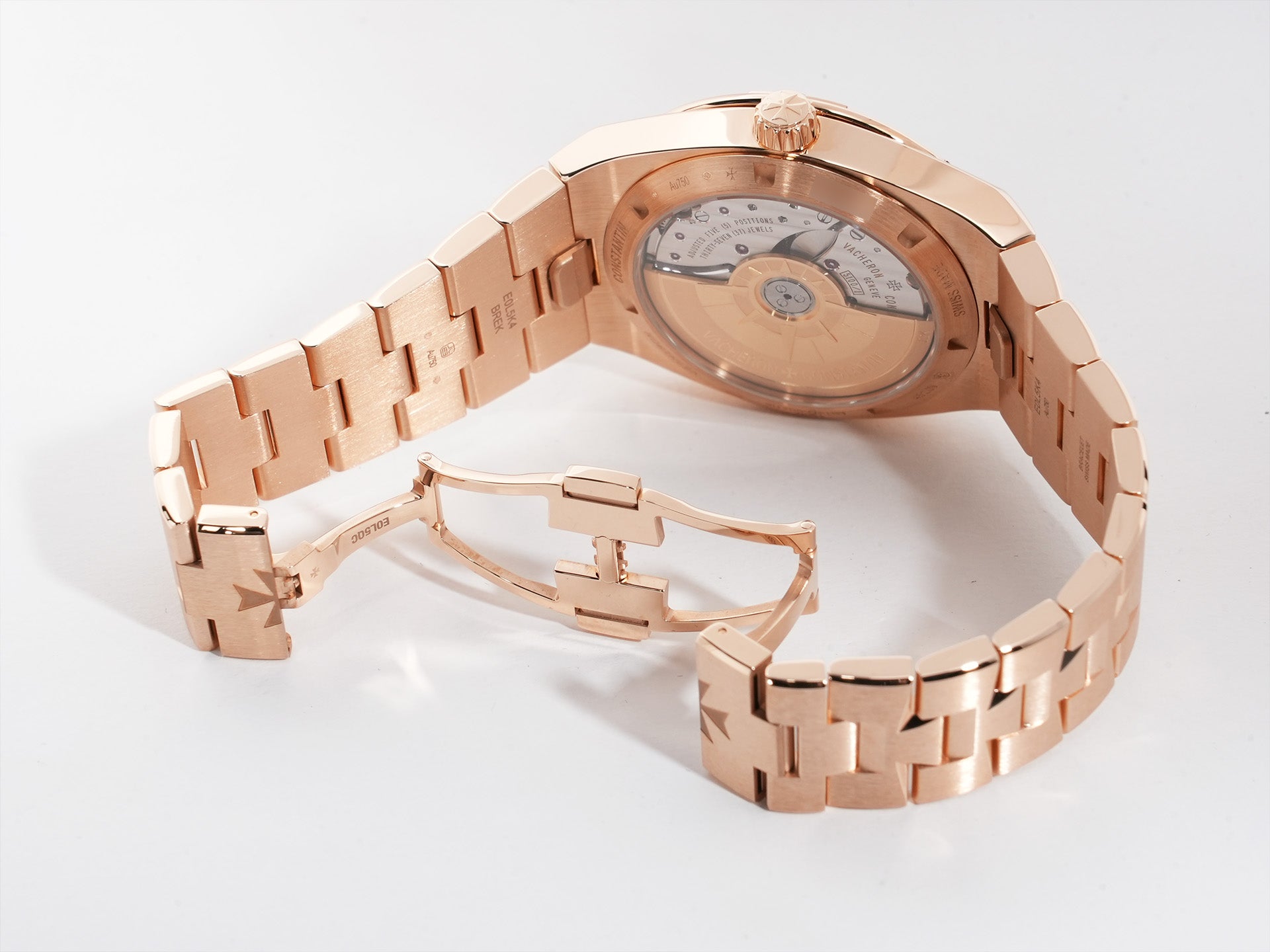Vacheron Constantin Overseas Automatic Ref. 4520V/210R-B705 Pink Gold Blue Dial Unused ko26pcmc
