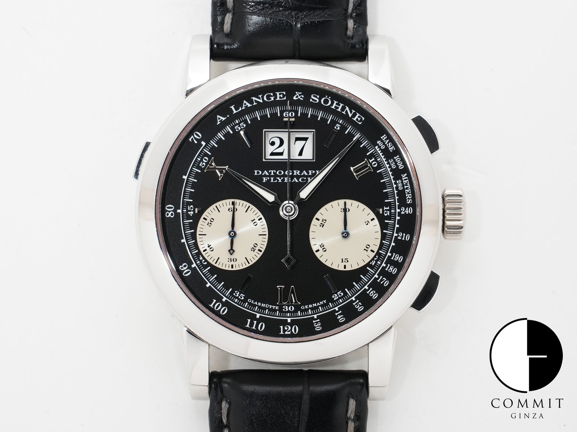 A. Lange & Söhne Datograph Ref. 403.035 Platinum Black Dial Excellent Pre-owned r3fjuqv3