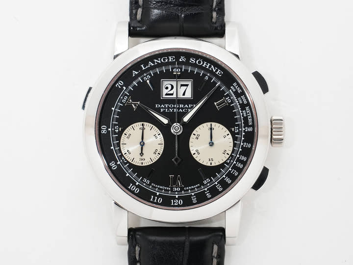 A. Lange & Söhne Datograph Ref. 403.035 Platinum Black Dial Excellent Pre-owned r3fjuqv3