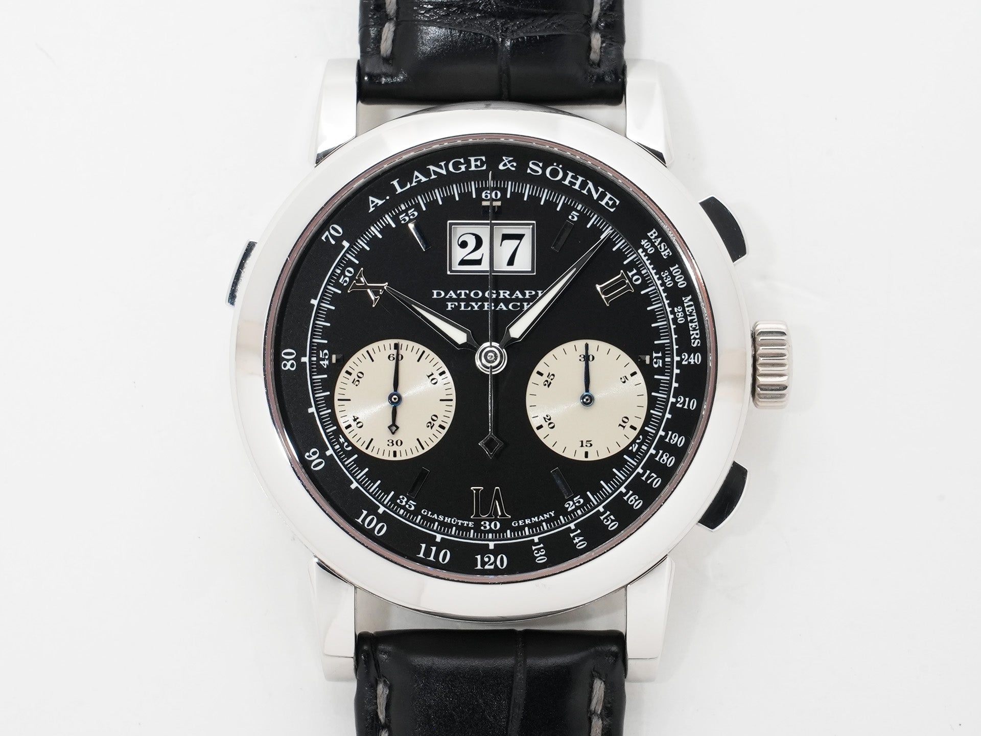 A. Lange & Söhne Datograph Ref. 403.035 Platinum Black Dial Excellent Pre-owned r3fjuqv3