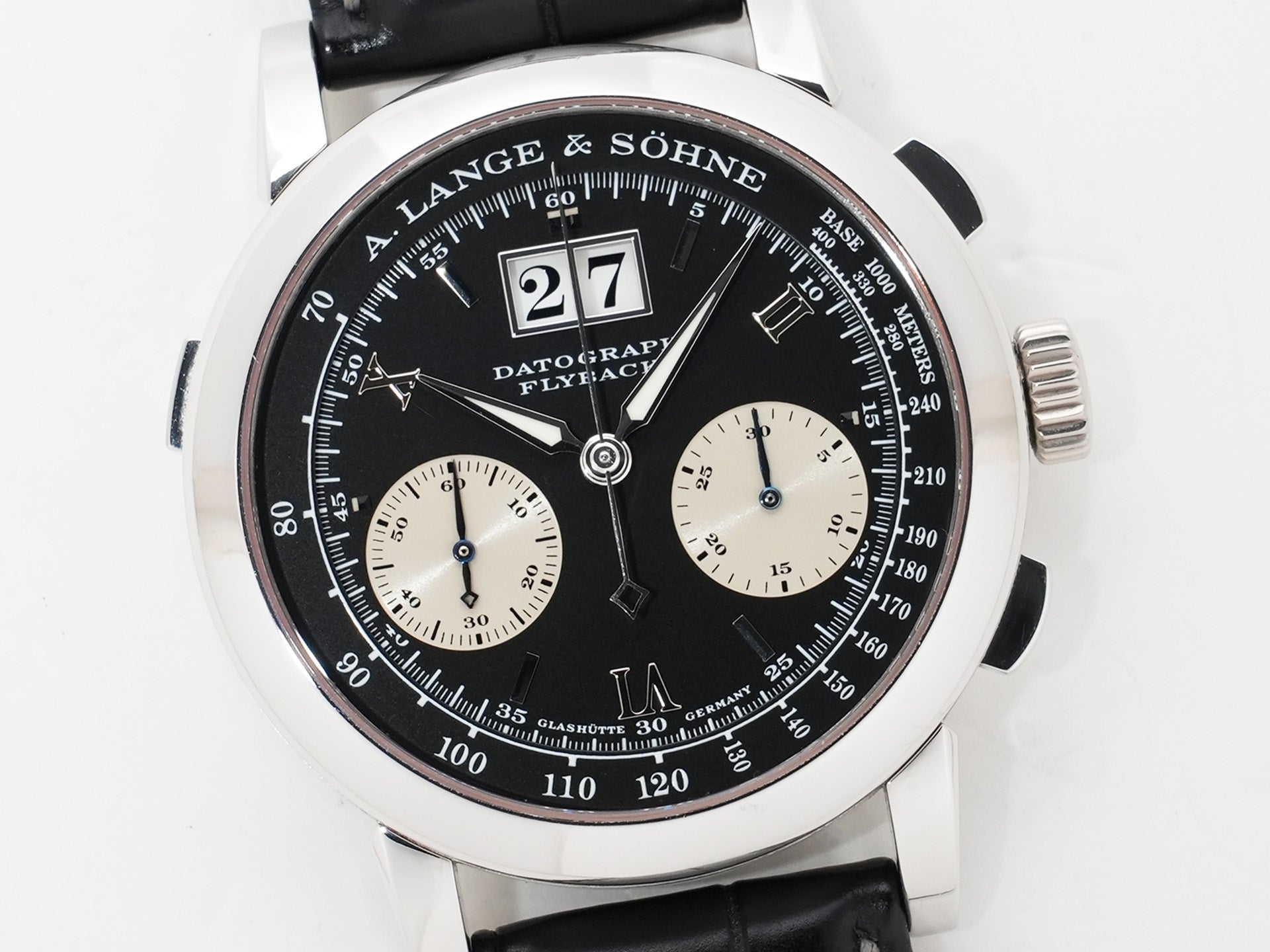 A. Lange & Söhne Datograph Ref. 403.035 Platinum Black Dial Excellent Pre-owned r3fjuqv3