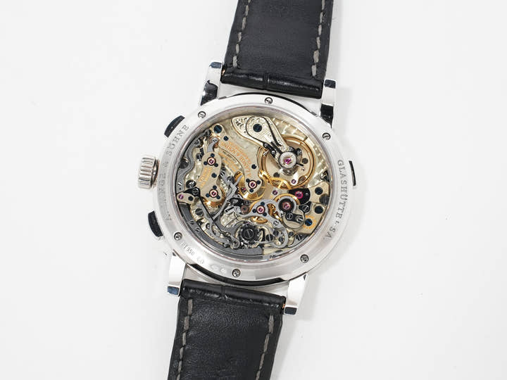 A. Lange & Söhne Datograph Ref. 403.035 Platinum Black Dial Excellent Pre-owned r3fjuqv3