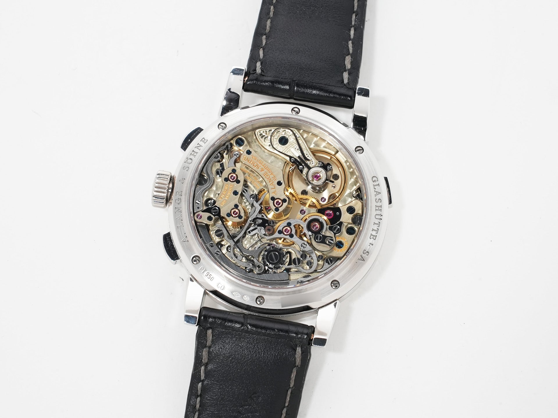 A. Lange & Söhne Datograph Ref. 403.035 Platinum Black Dial Excellent Pre-owned r3fjuqv3