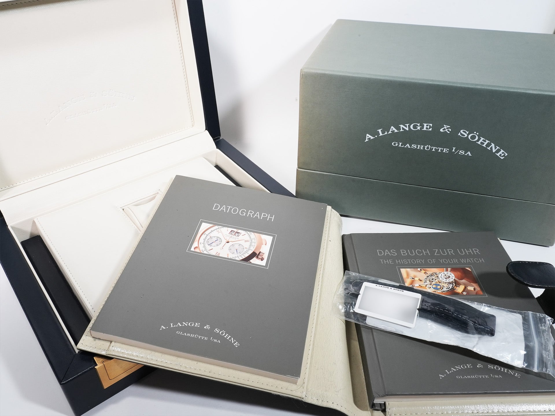 A. Lange & Söhne Datograph Ref. 403.035 Platinum Black Dial Excellent Pre-owned r3fjuqv3